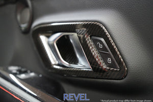 Revel GT Dry Carbon Inner Door Handle Cover 2020 Toyota GR Supra - 2 Pieces